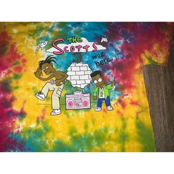 Official Bootleg Men's The Scott’s Tye Dye T-shirt - Picture 2 of 5